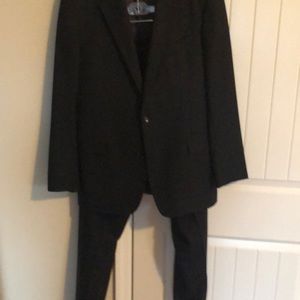 Brooks Brothers navy pinstripe suit